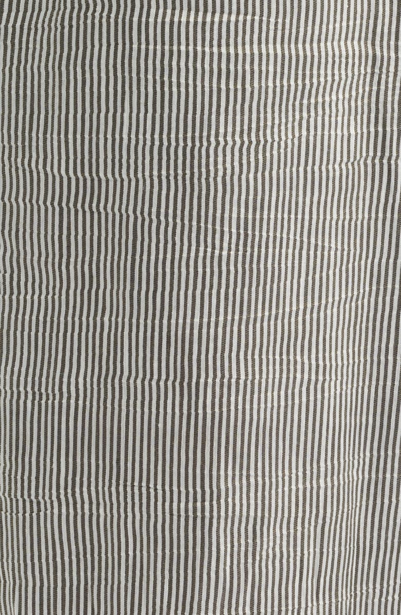 Eileen Fisher Stripe Linen Blend Ankle Pants, Alternate, color, Wren
