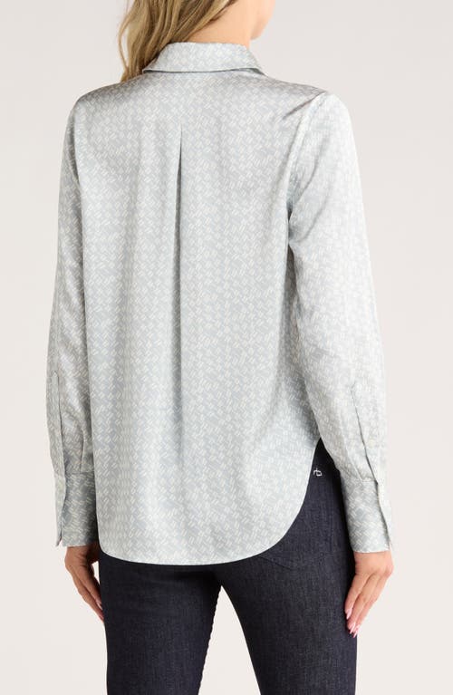 Rag & Bone Darla Print Button-up Shirt In Blue