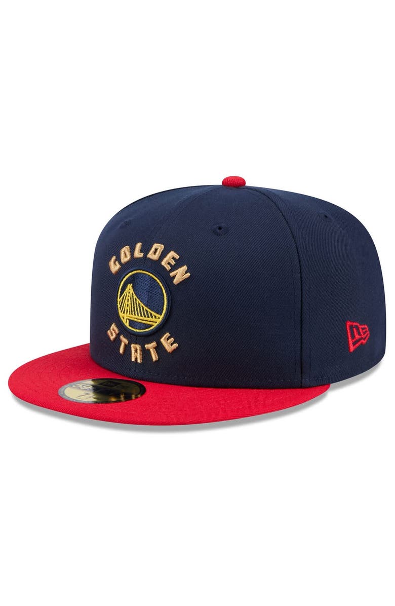 New Era Men's New Era  Navy Golden State Warriors 2024/25 City Edition 59FIFTY Fitted Hat, Alternate, color, 