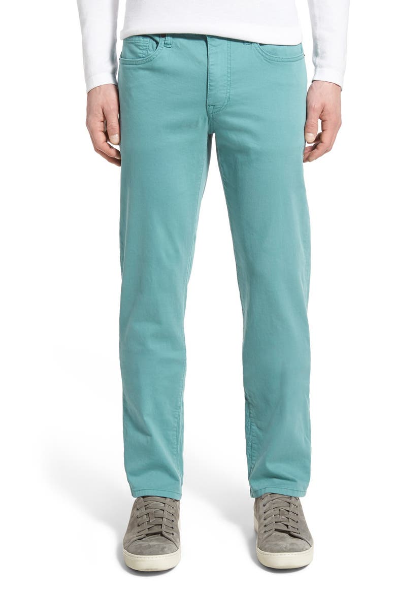 'Brixton' Slim Fit Cotton Twill Pants, Main, color, Sage