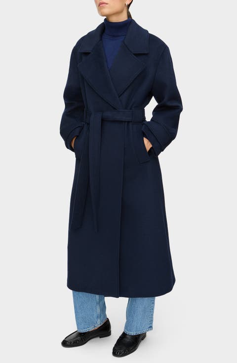 George Wool Blend Wrap Coat
