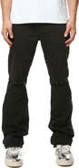 PURPLE BRAND Lancer Ripped Knee Bootcut Jeans