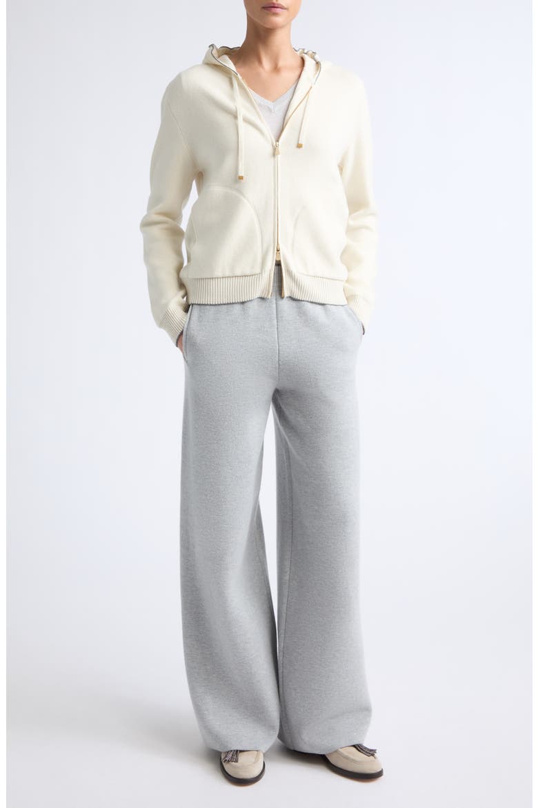 Silk & Cashmere Blend Knit Pants, Alternate, color, 75 PEARL GRAY