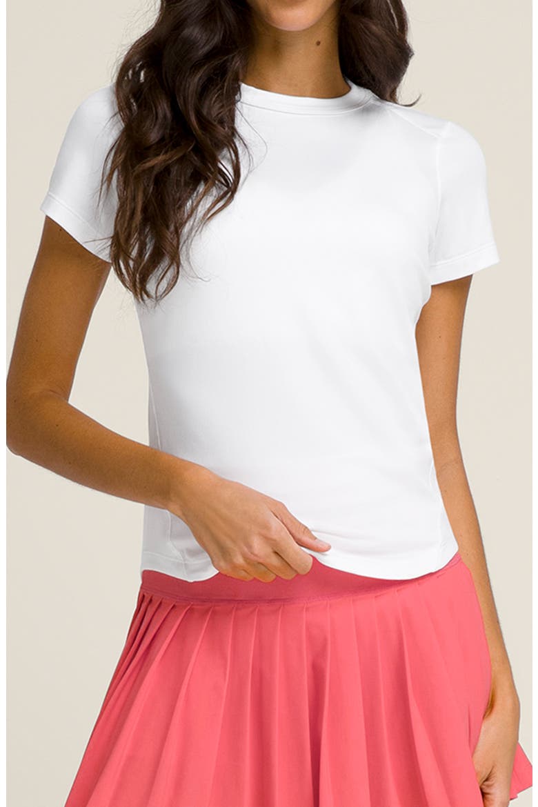 All Day Moisture Wicking Performance Tee, Main, color, BRIGHT WHITE