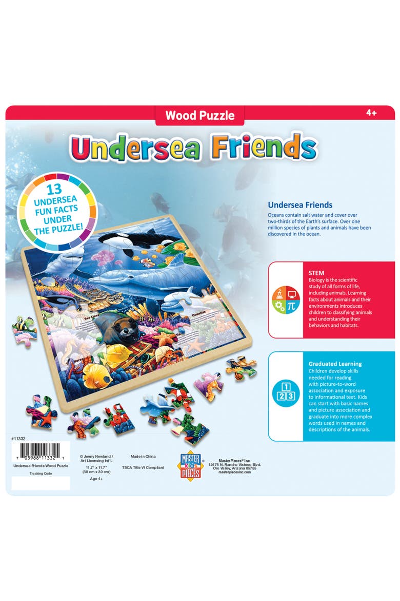 Undersea Friends 48 Piece Wood Puzzle, Alternate, color, Multicolor