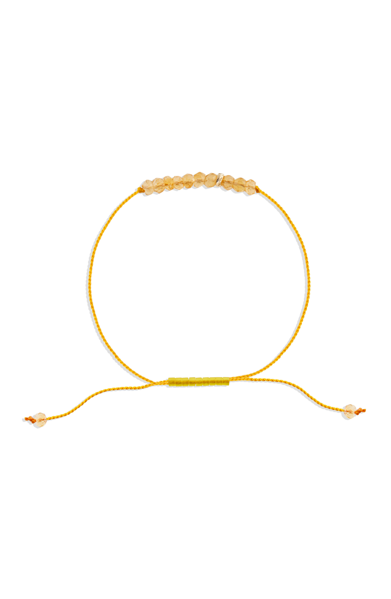 C. GRASSI The Energy Project Bracelet - Prosperity With Citrine & Solid 14K Gold Bead, Main, color, Yellow