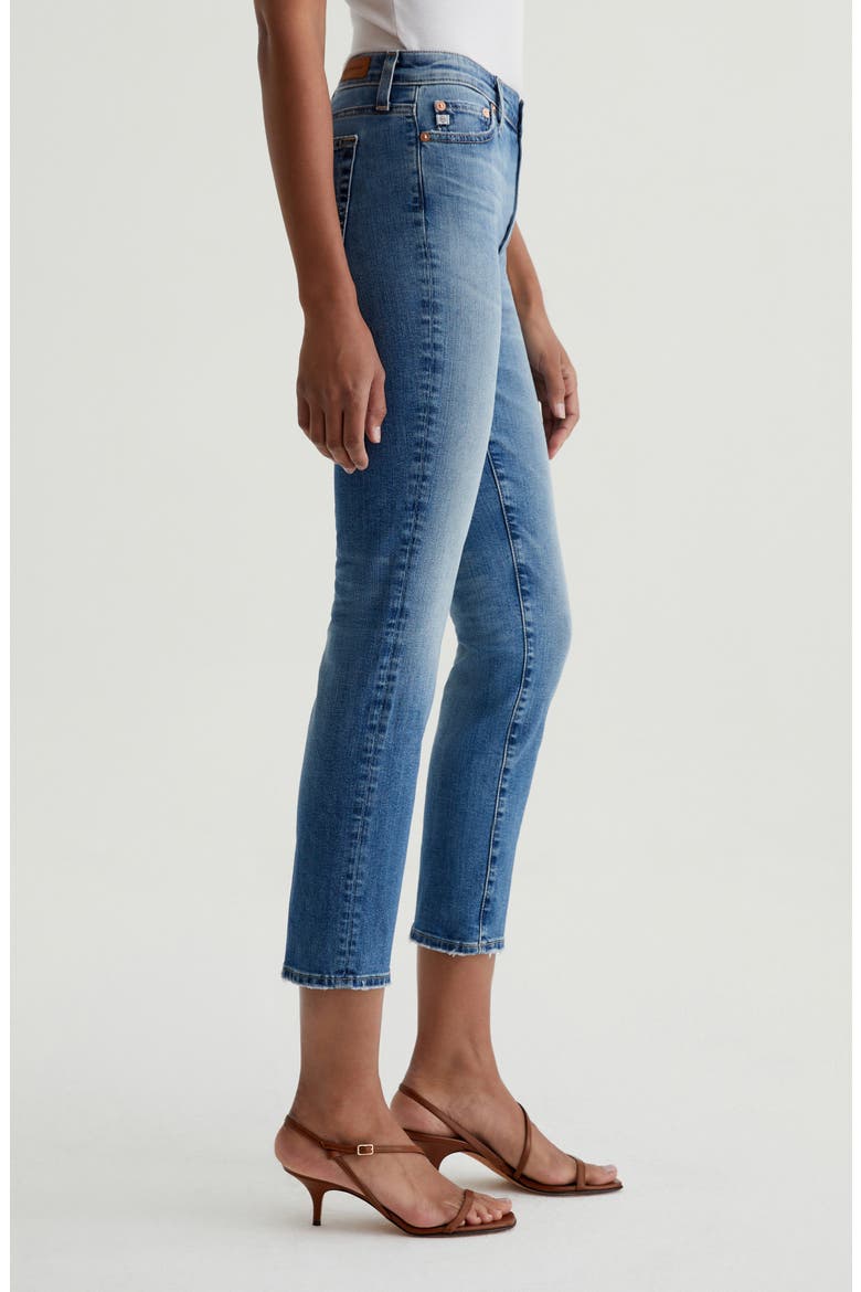 Mari Mid Rise Ankle Slim Straight Leg Jeans, Alternate, color, 13 YEARS REIGN