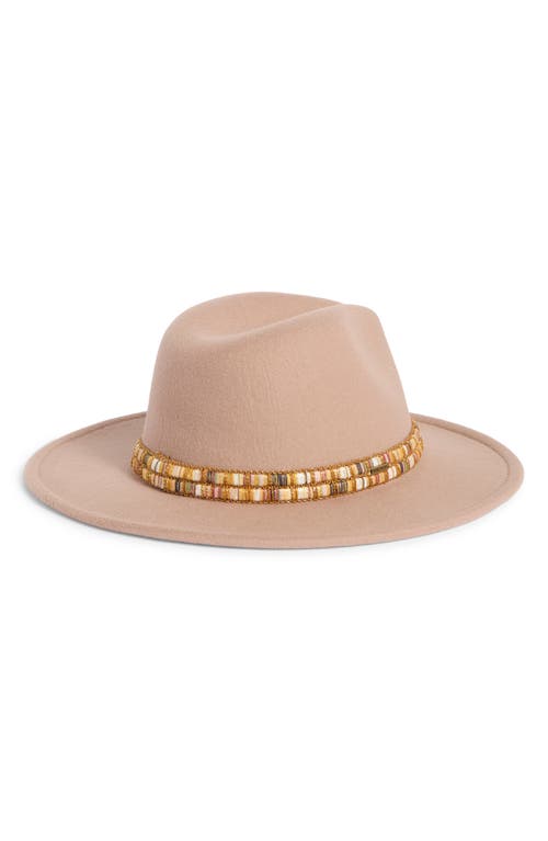 Nine West Felt Panama Hat In Brown