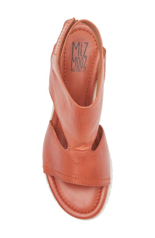 Miz Mooz Meredyth Wedge Sandal In Brick