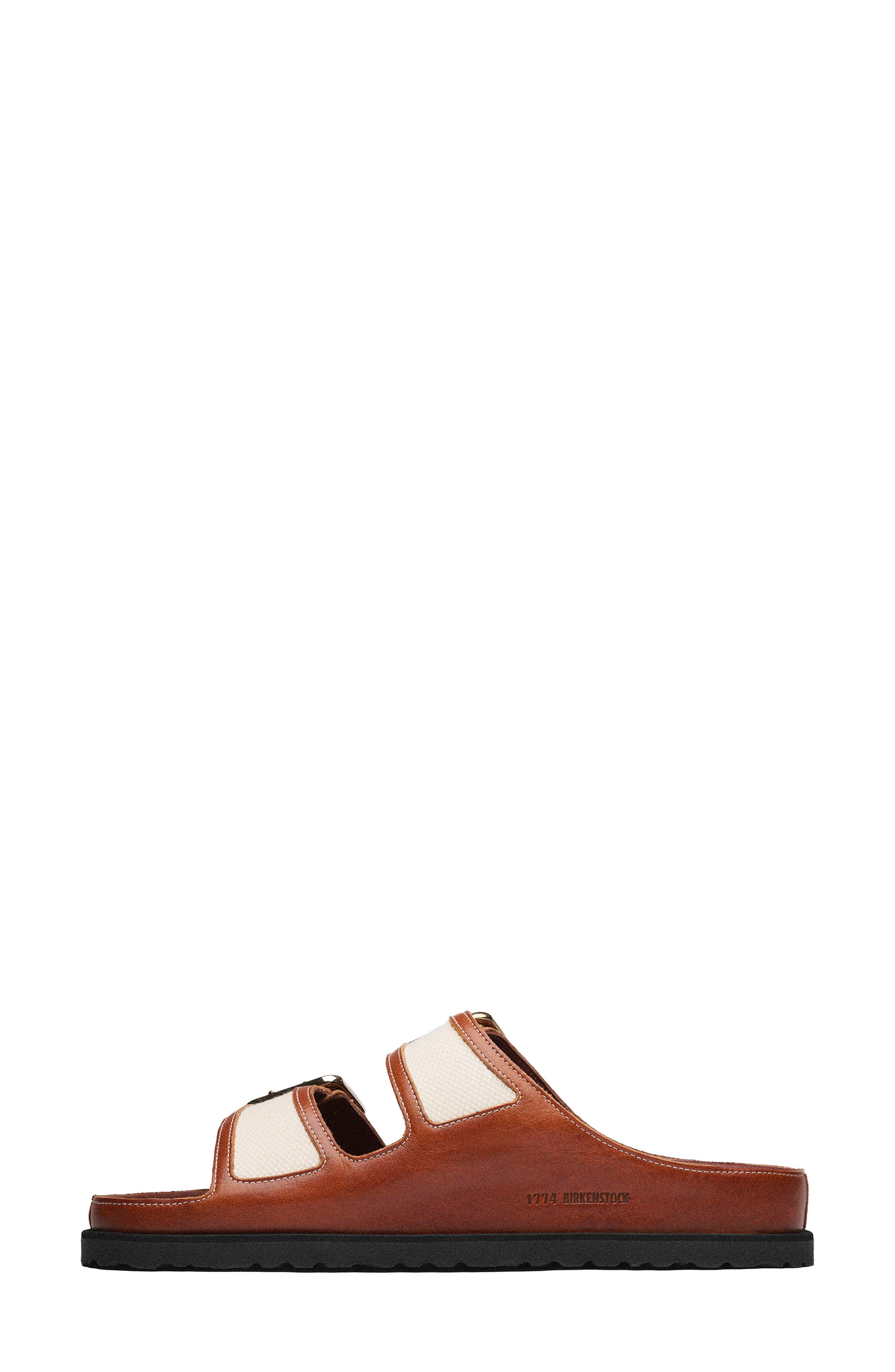 Arizona Bold Canvas Sandal, Alternate, color, BROWN