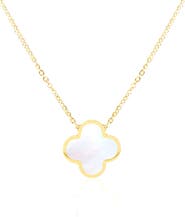 GABI RIELLE Clover Pendant Necklace