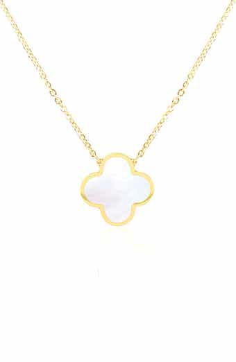 GABI RIELLE Clover Pendant Necklace