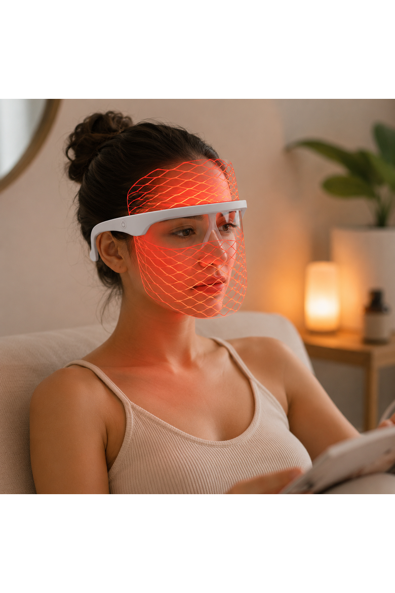 7-in-1 LED Face Mask, Alternate, color, White