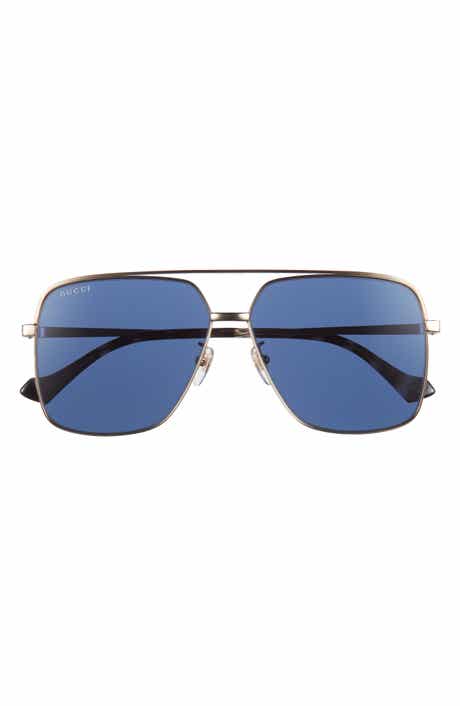 Gucci 61mm Novelty Aviator Sunglasses
