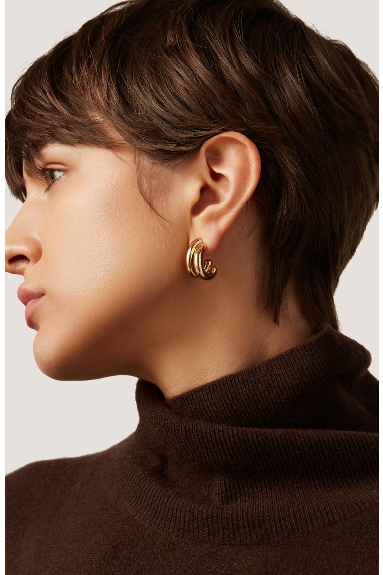 Florence Hoop Earrings, Alternate, color, HIGH POLISH GOLD