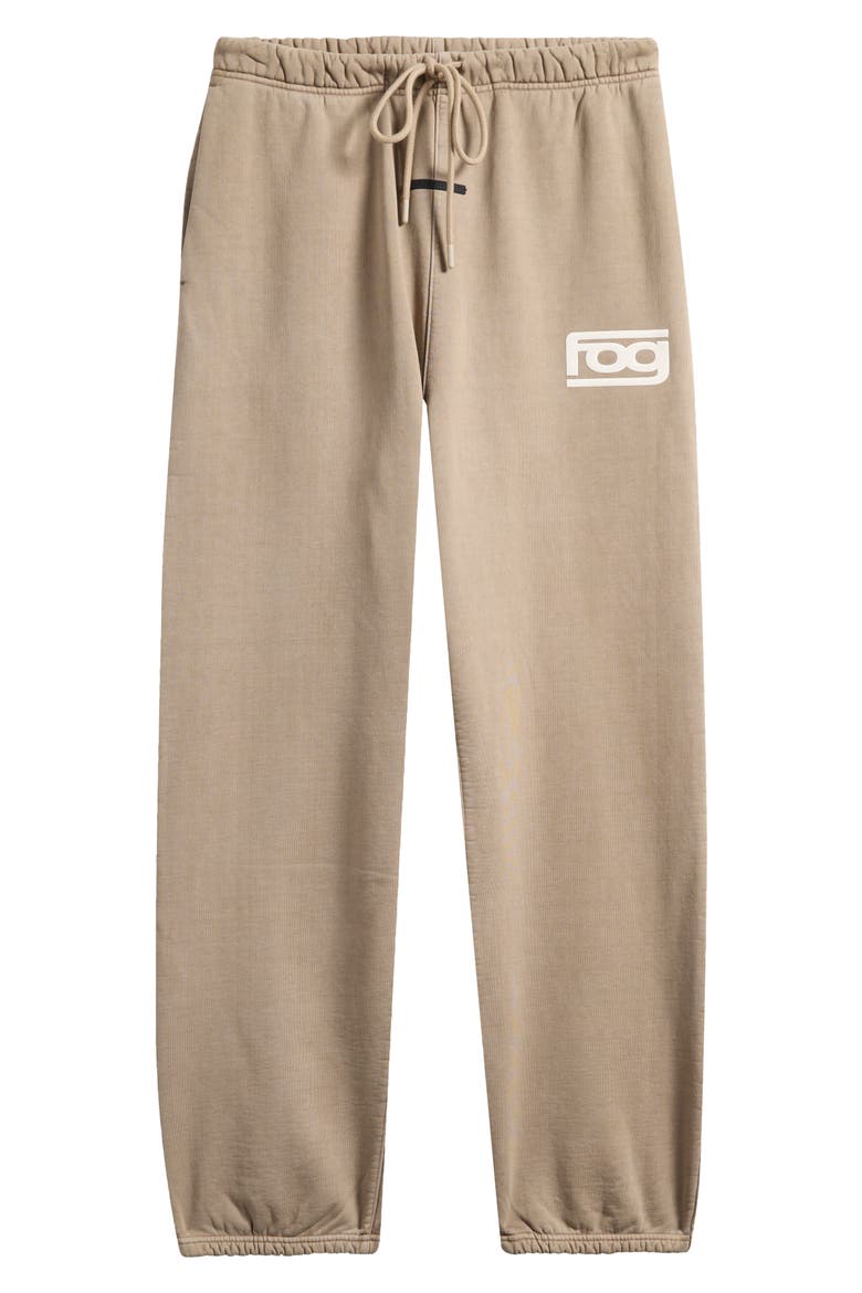 Classic Slouchy Cotton Fleece Sweatpants, Alternate, color, WASHED CLAY