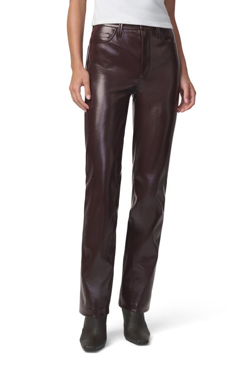 The Patent Coated Faux Leather Pants