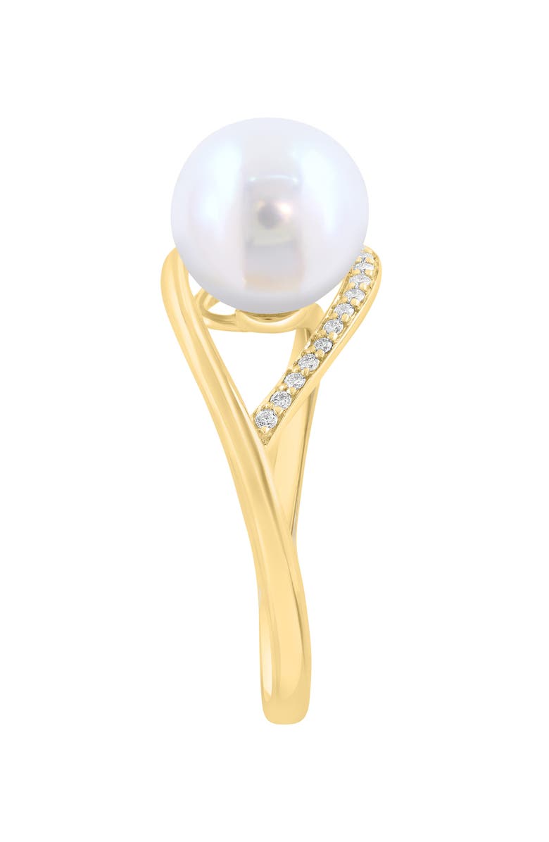 EFFY Freshwater Pearl & Diamond Ring, Alternate, color, White