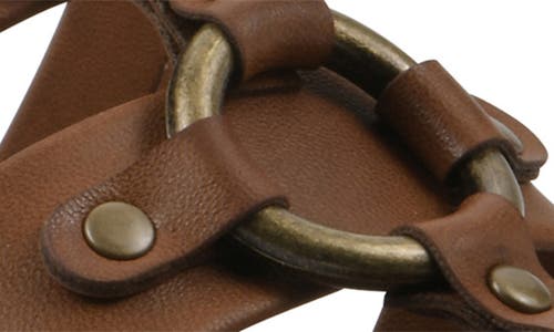 Cliffs By White Mountain Koala Slide Sandal In Dark Tan Smooth