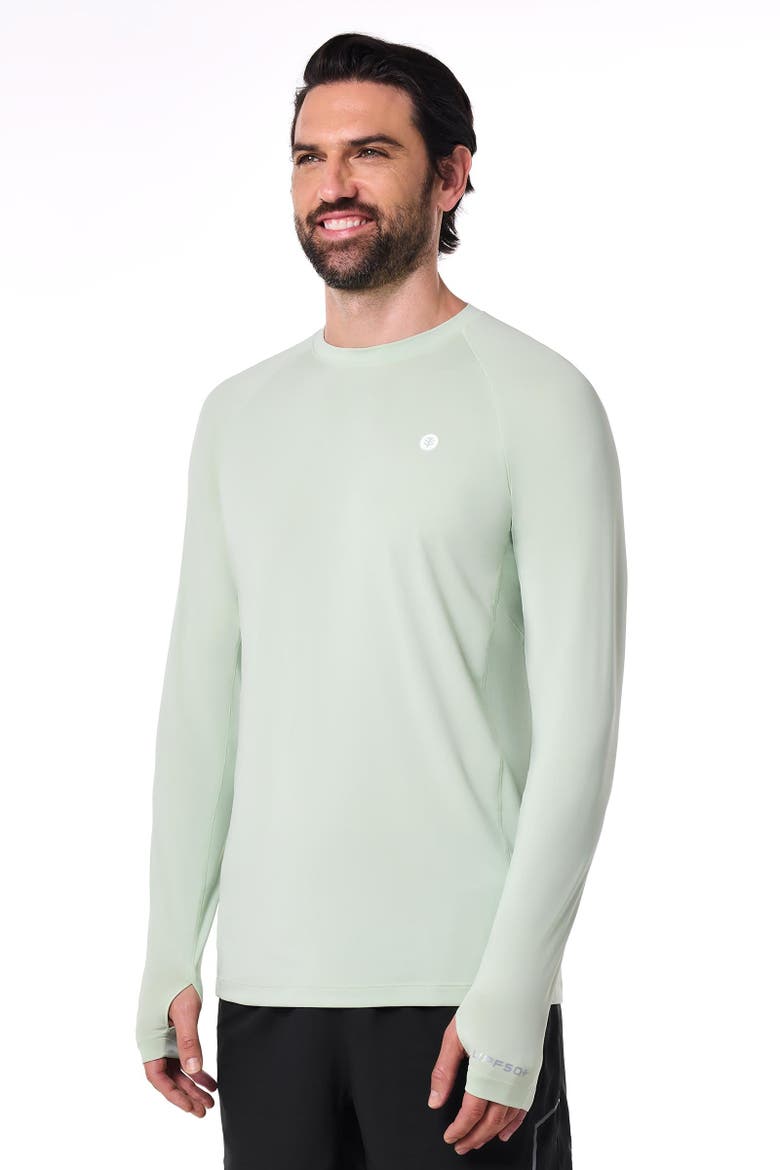 Men's Sonora Agility Long Sleeve Performance T-shirt, UPF 50+ Sun Protection, Alternate, color, Seedling