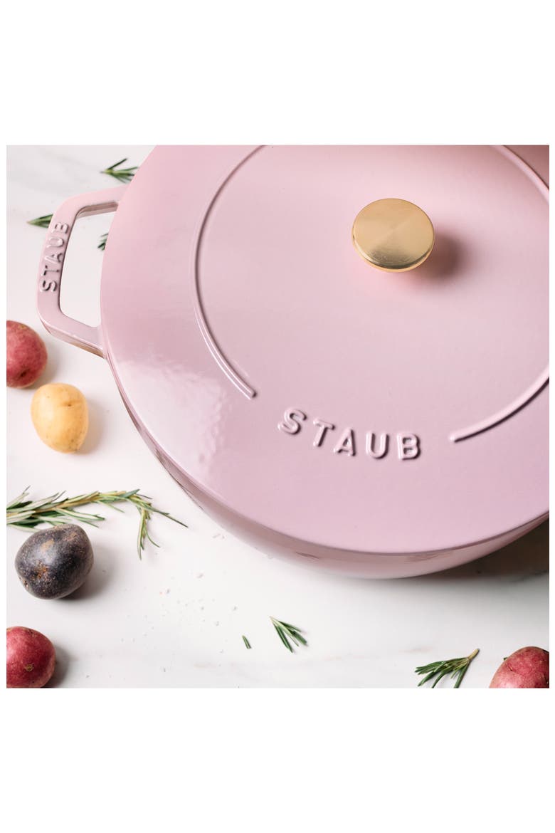5-Quart Enameled Cast Iron Cocotte, Alternate, color, PINK