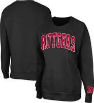 COLOSSEUM Women's Colosseum Black Rutgers Scarlet Knights Campanile Pullover Sweatshirt