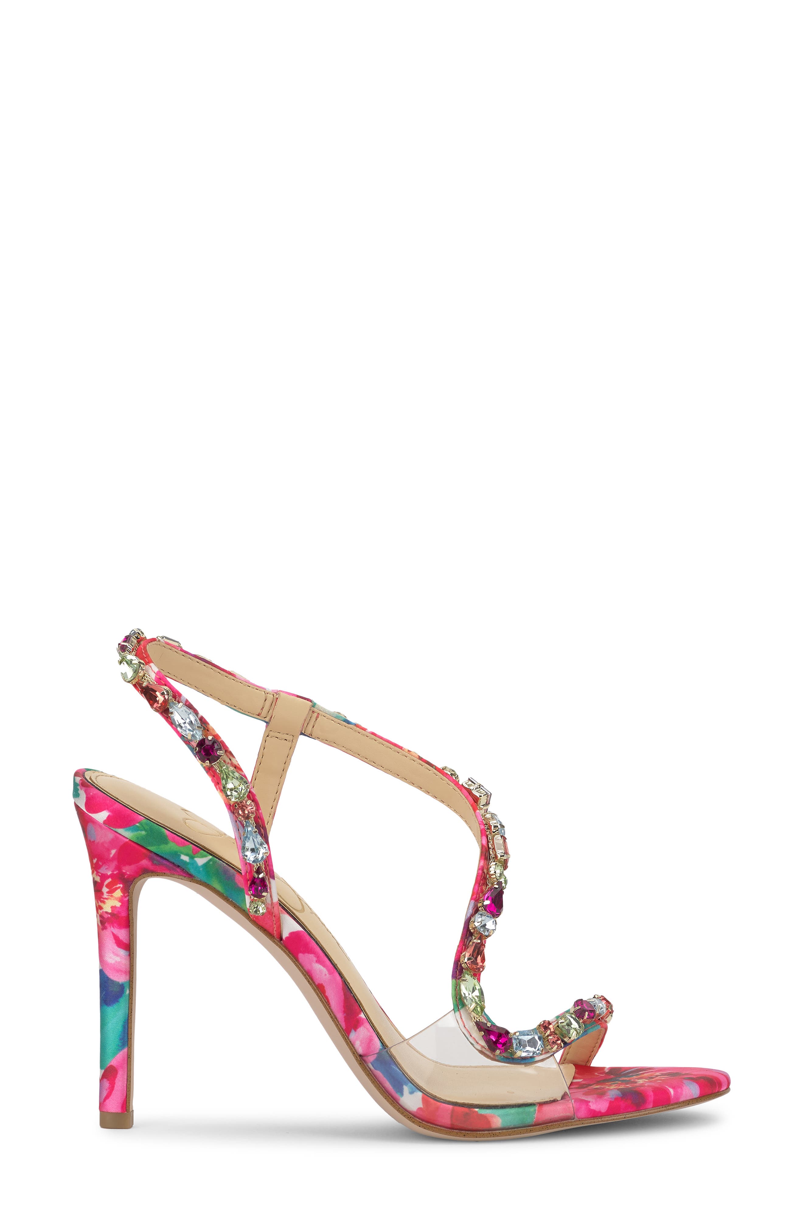 Jaycin Sandal, Alternate, color, BRIGHT PINK MULTI