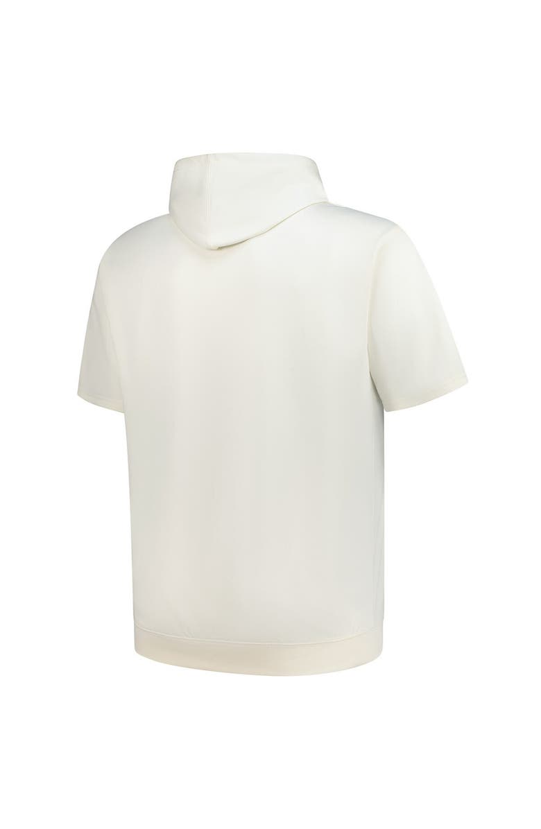 PROFILE Men's Profile Oatmeal Chicago Bears Big & Tall Chest Print and Logo Short Sleeve Pullover Hoodie, Alternate, color, 