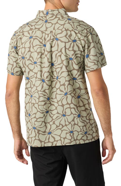 O'neill Men's Original Eco Print Standard Shirt In Seagrass