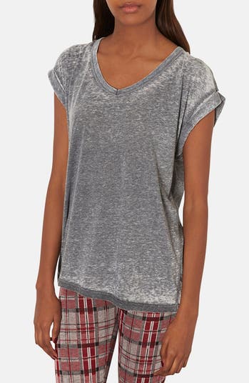 Topshop Burnout V-Neck Tee | Nordstrom