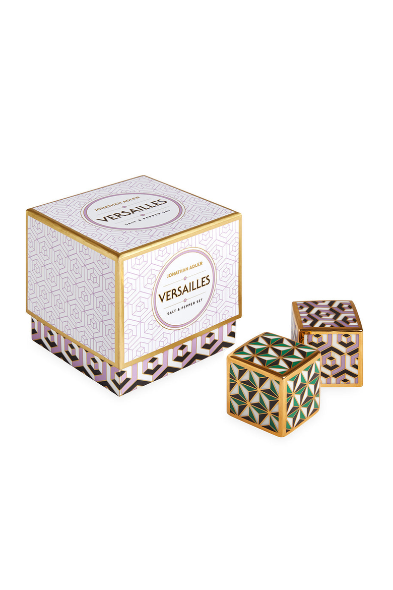 Versailles Salt and Pepper Set, Alternate, color, Lavender / Green