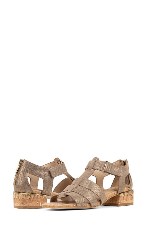 DONALD PLINER DONALD PLINER FALESIA BLOCK HEEL FISHERMAN SANDAL