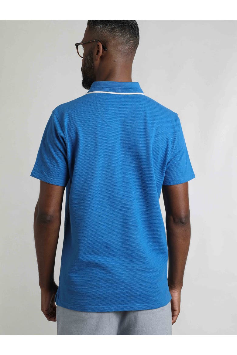 Powell Textured Polo Shirt, Alternate, color, Blue Sapphire