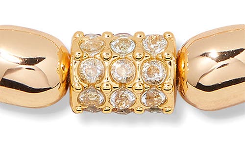 Brook & York Brook And York Brei Birthstone Beaded Stretch Bracelet In Gold March