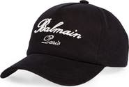 Balmain Signature Embroidered Cotton Baseball Cap