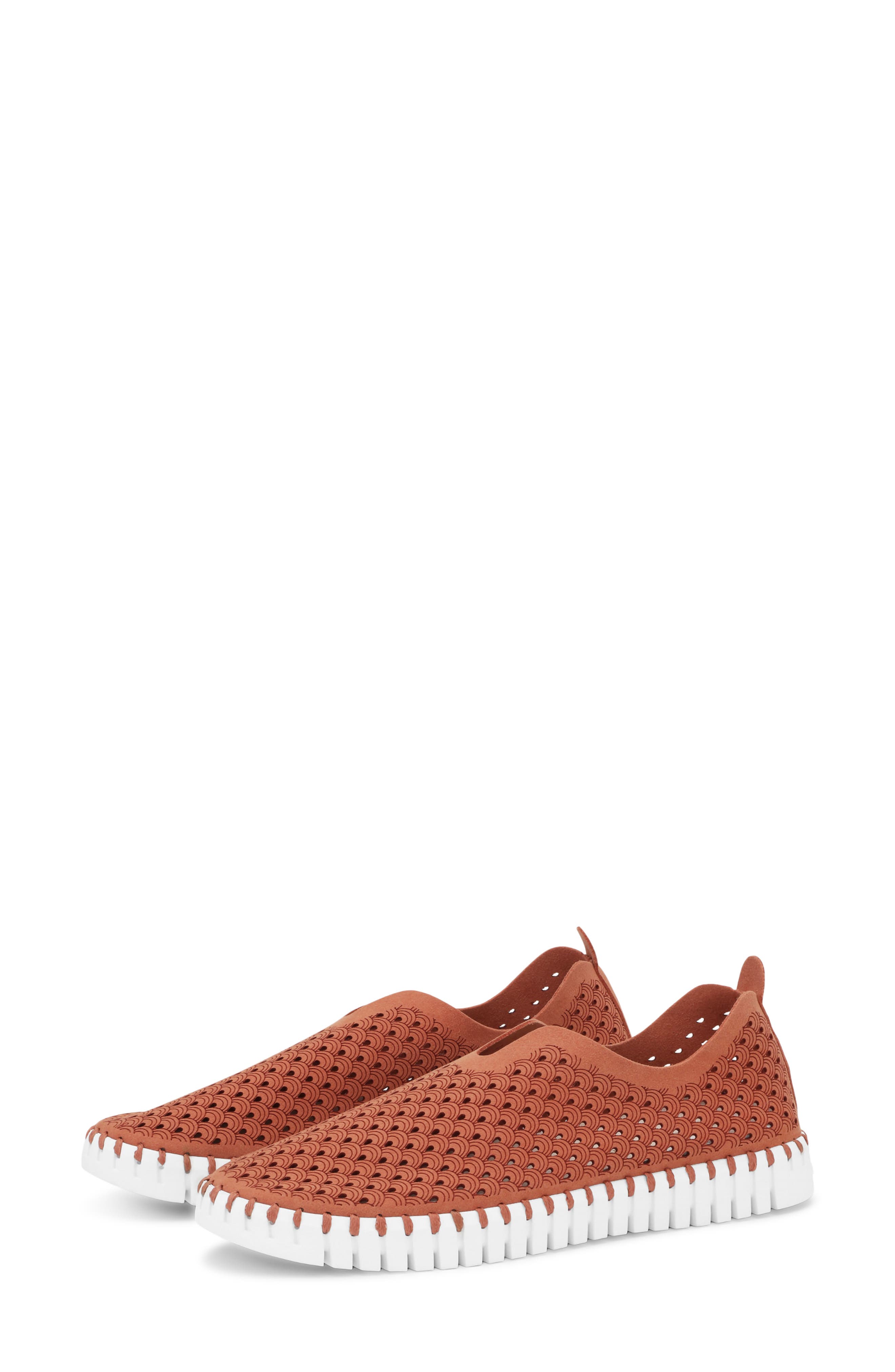 Tulip 139 Perforated Slip-On Sneaker, Alternate, color, LIGHT BRICK