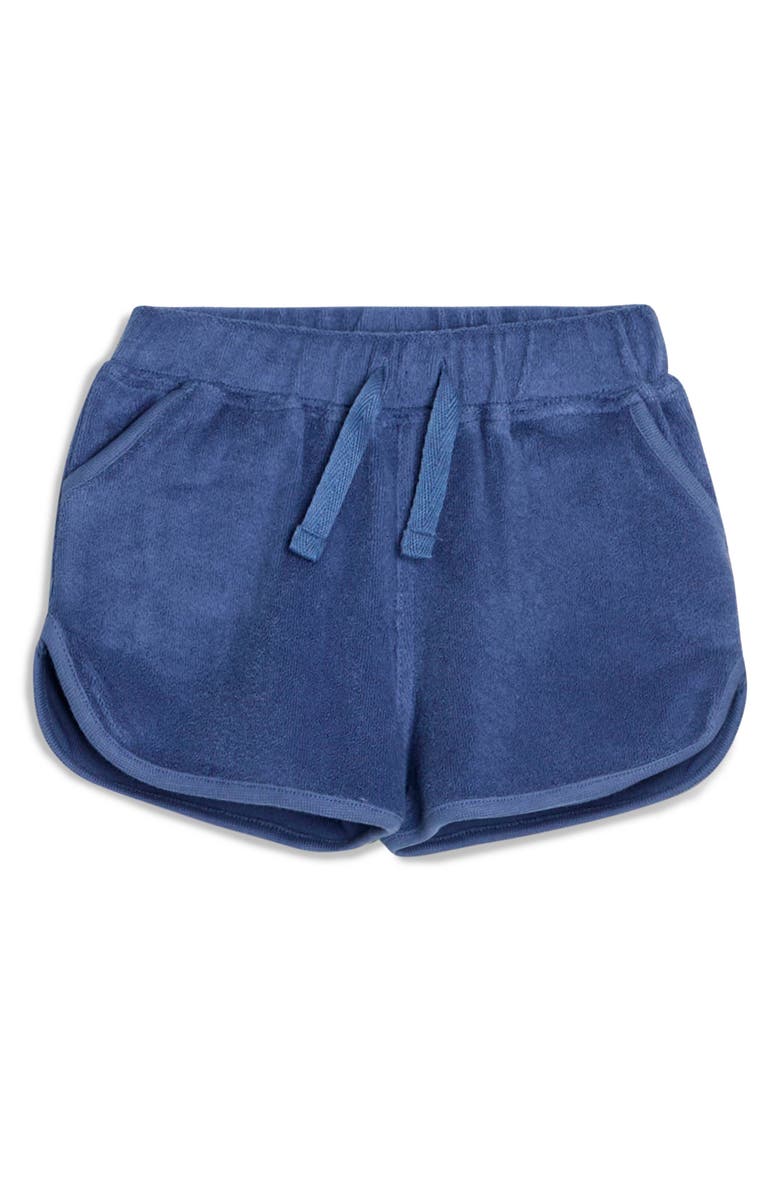 JOJO MAMAN BEBE T-Rex Appliqué T-Shirt & Shorts Set, Alternate, color, Blue