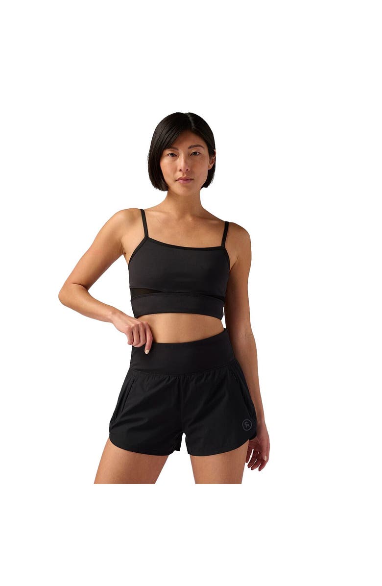 Backcountry Destination Square Neck Bra Top - Women's, Alternate, color, Black