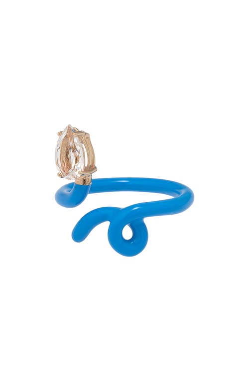 Bea Bongiasca Baby Vine Tendril Ring In Blue