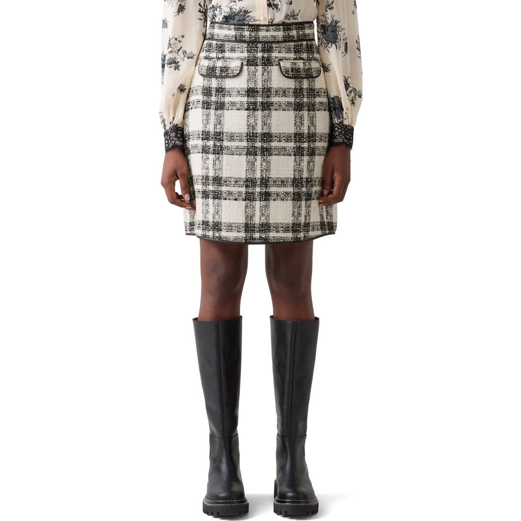 Lk Bennett Clarisse Check Skirt In Multi