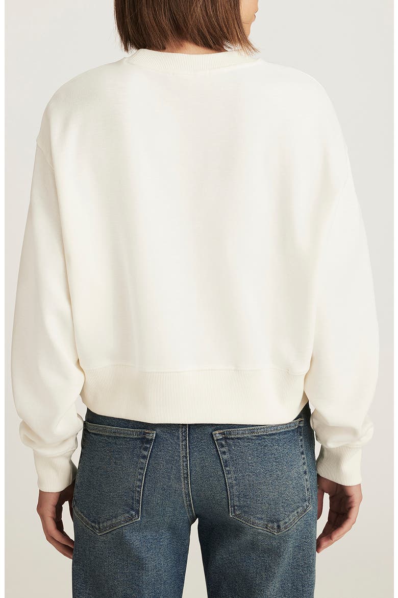 Raglan Crewneck Sweatshirt, Alternate, color, MARSHMALLOW