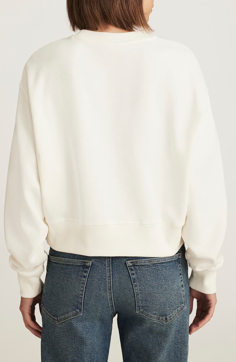 Mavi Jeans Raglan Crewneck Sweatshirt, Alternate, color, Marshmallow