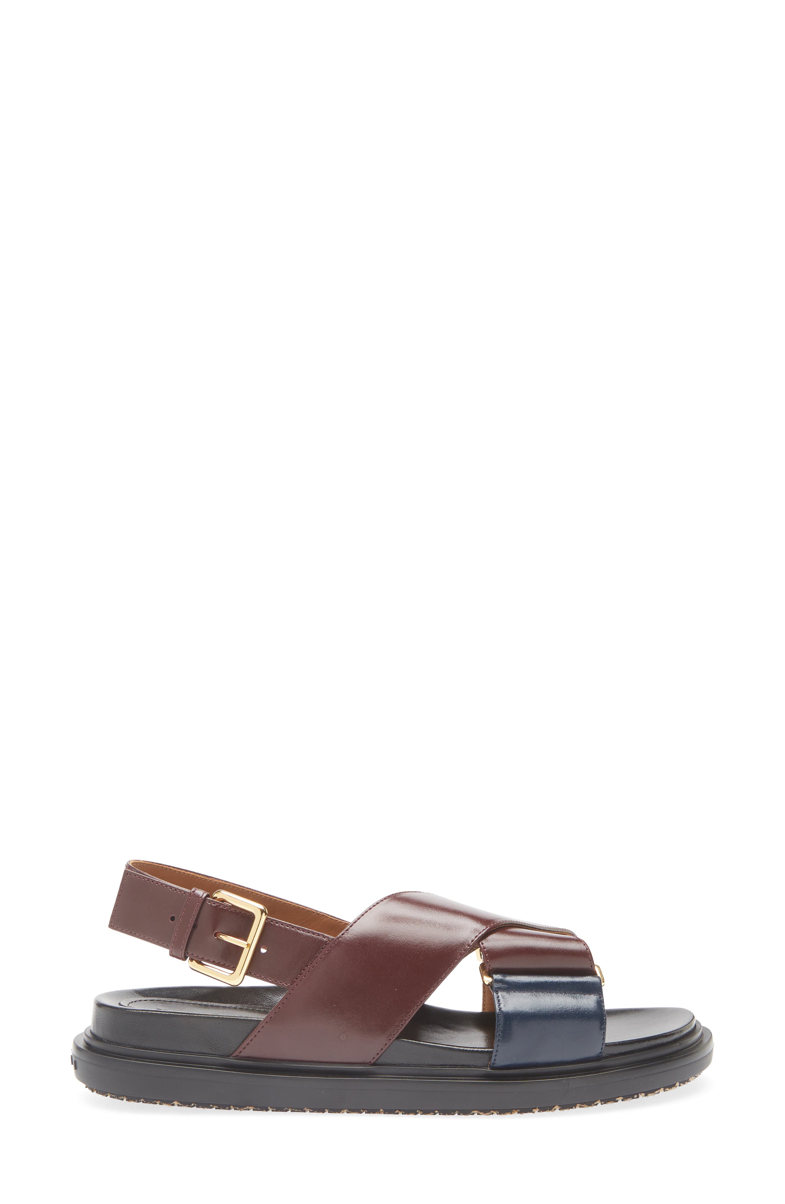 Fussbett Crisscross Sandal, Alternate, color, BURGUNDY