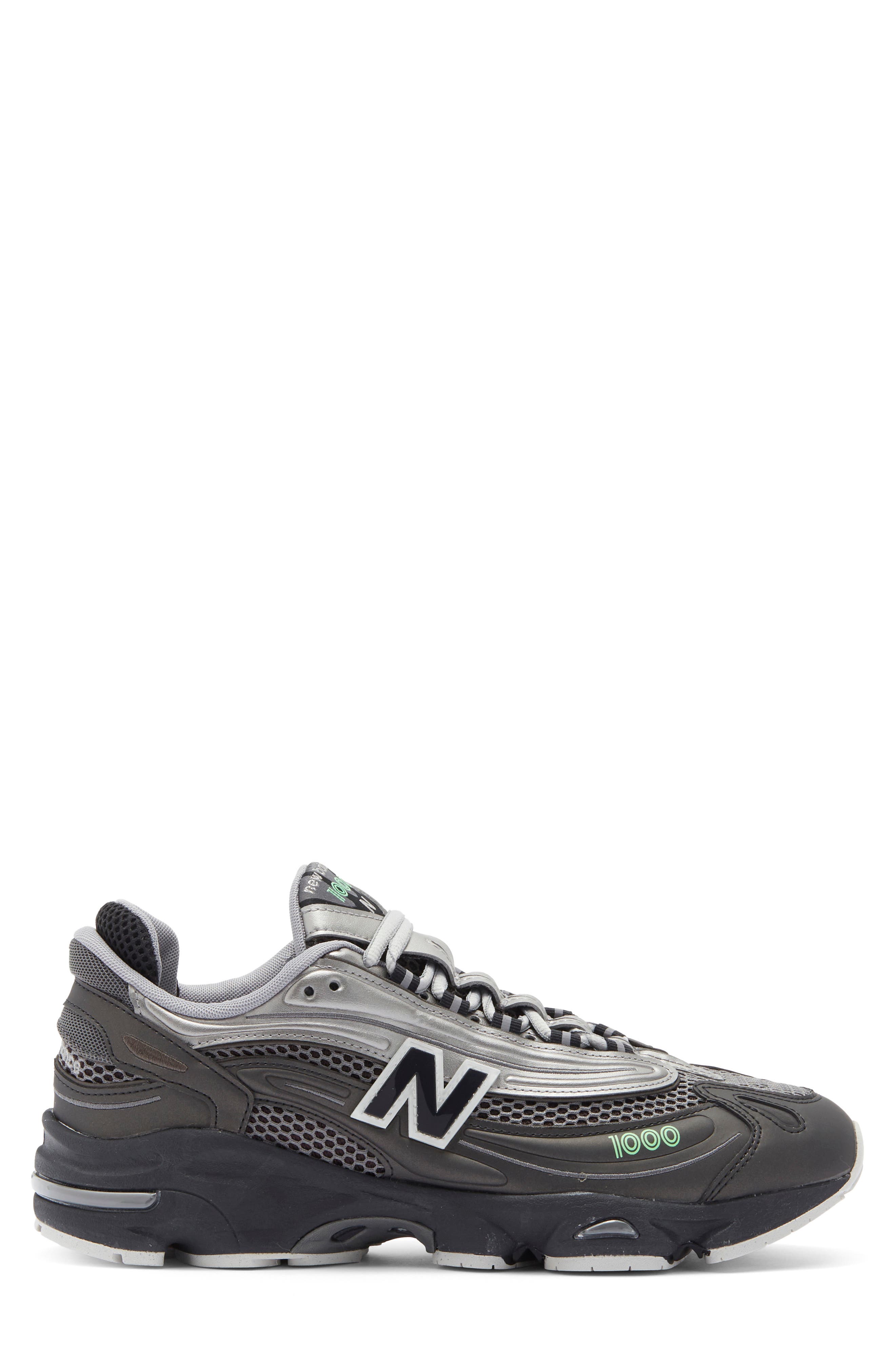 New Balance 1000 Sneaker, Alternate, color, Black/ Dark Silver Metallic