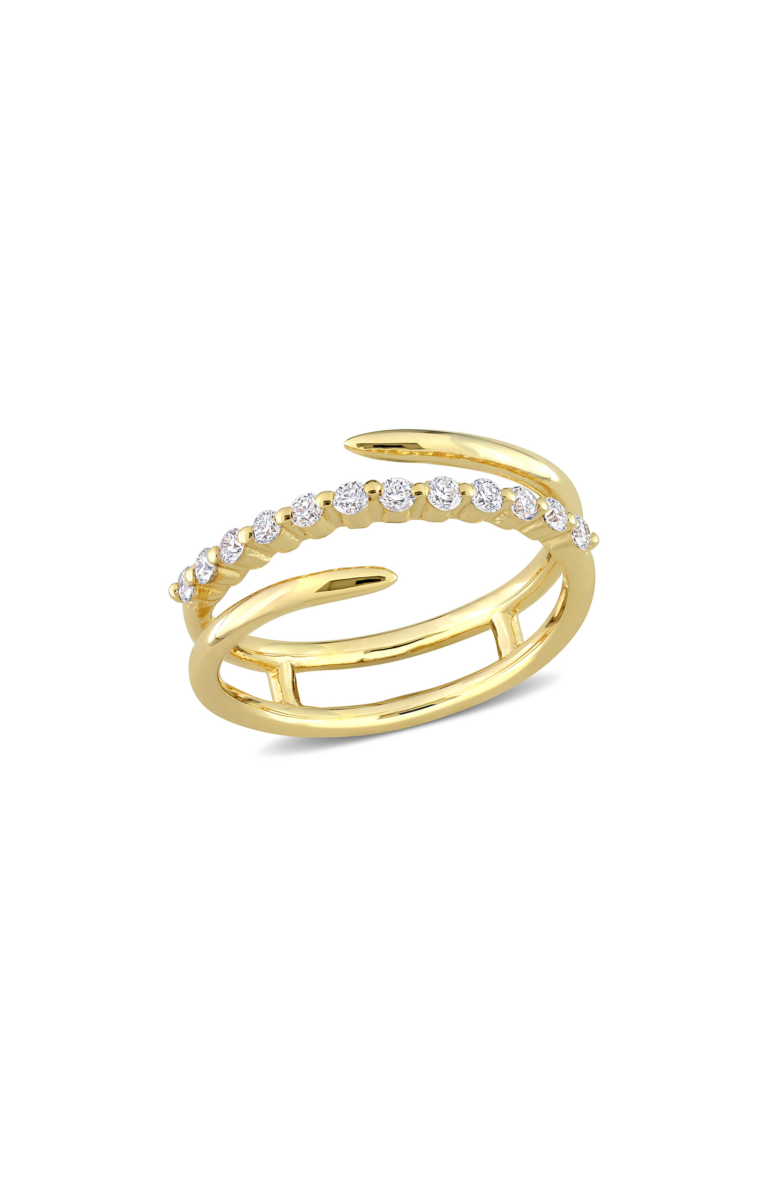Created Forever Lab Grown Diamond Coil Ring - 0.28ct.