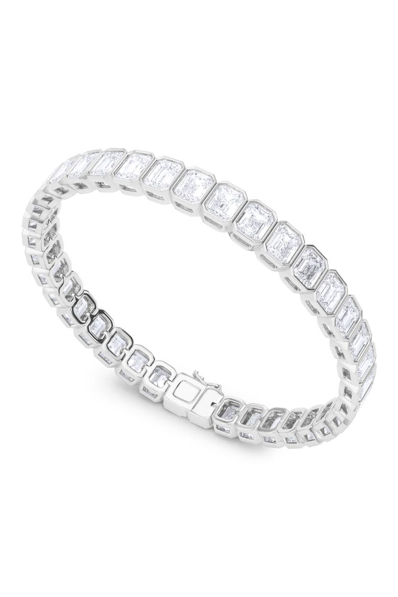Emerald Cut Lab Created Diamond Tennis Bracelet video