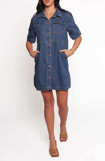 Petal & Pup Fleming Denim Mini Shirtdress