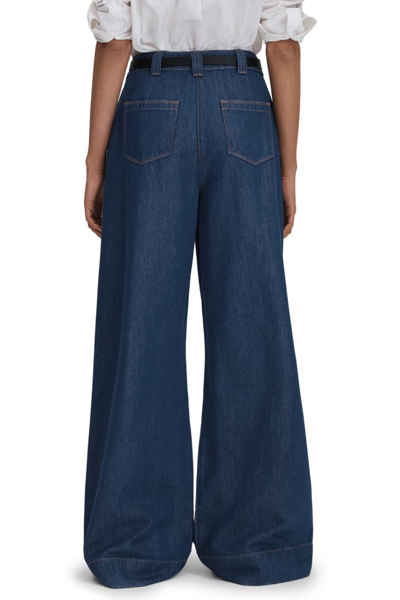 Olivia High Waist Wide Leg Jeans, Alternate, color, DARK BLUE
