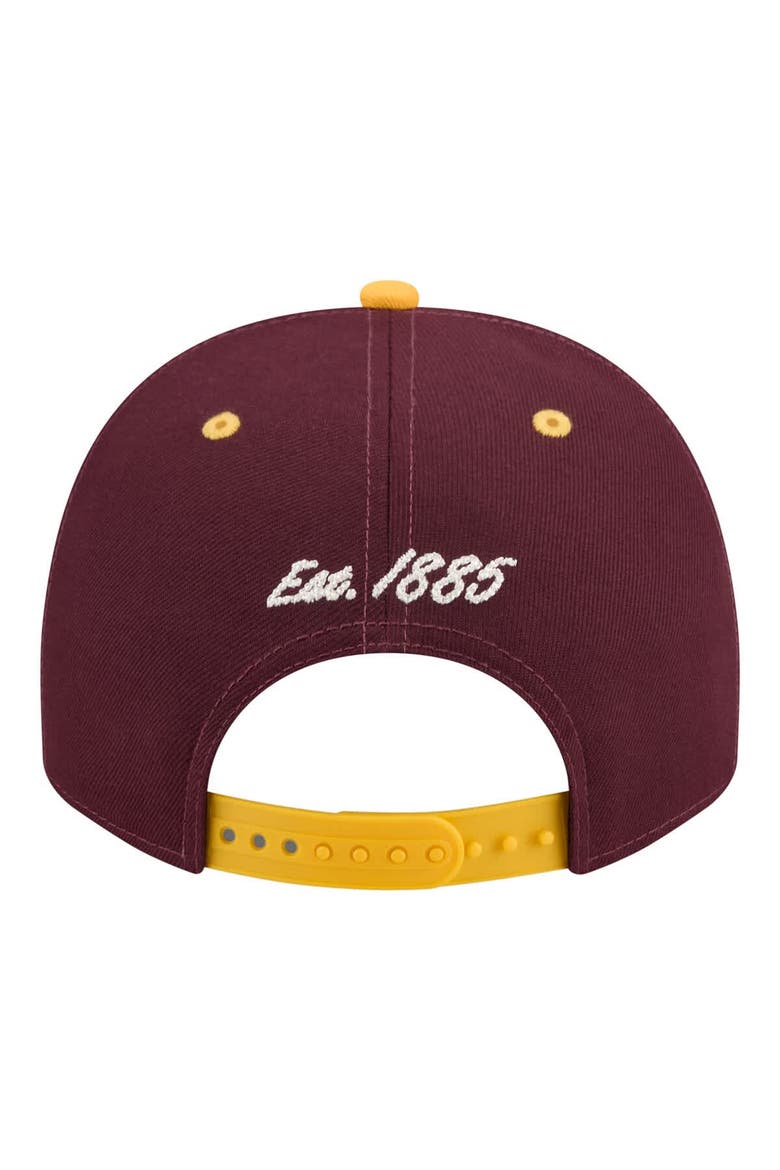 Men's New Era  Maroon/Gold Arizona State Sun Devils Two-Tone Arched 9FIFTY Snapback Hat, Alternate, color, Maroon