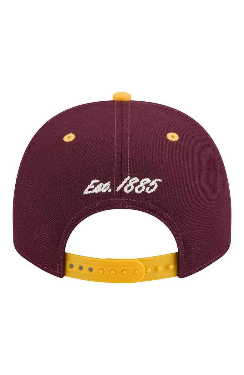 New Era Men's New Era Maroon/Gold Arizona State Sun Devils Two-Tone Arched 9FIFTY Snapback Hat, Alternate, color, Maroon